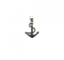 PE001369 Genuine sterling silver pendant solid hallmarked 925 Anchor